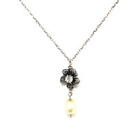 Necklace Yvone Christa Woman in Silver Perla YC/C4136 - YC/C4136